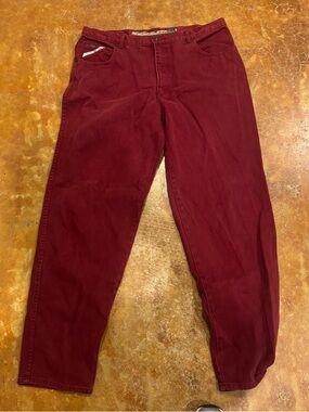 Vintage 90s Y2K Paco Sports International Jeans Men's Sz 40 Burgundy